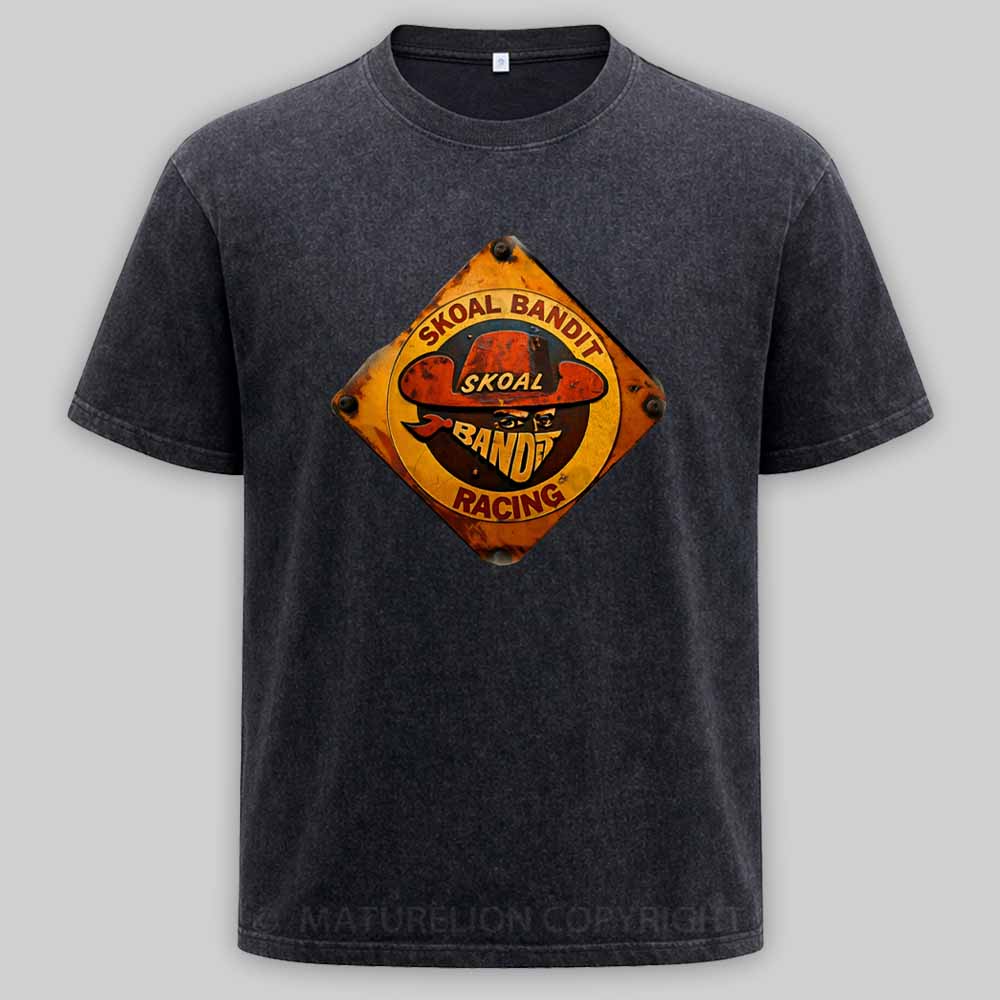 Maturelion Vintage Skoal Bandit Racing Washed T-shirt