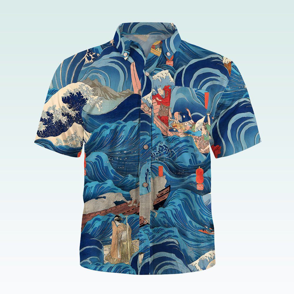 Maturelion Men's Button Pocket ShirtSpooner Tailored Camp Shirt