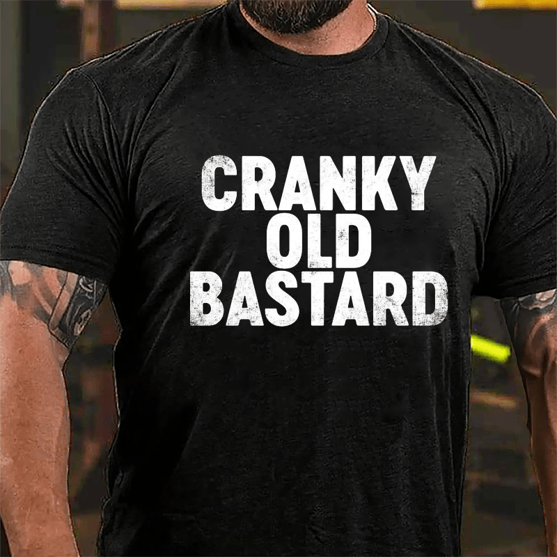 Cranky Old Bastard Cotton T-shirt-Maturelion