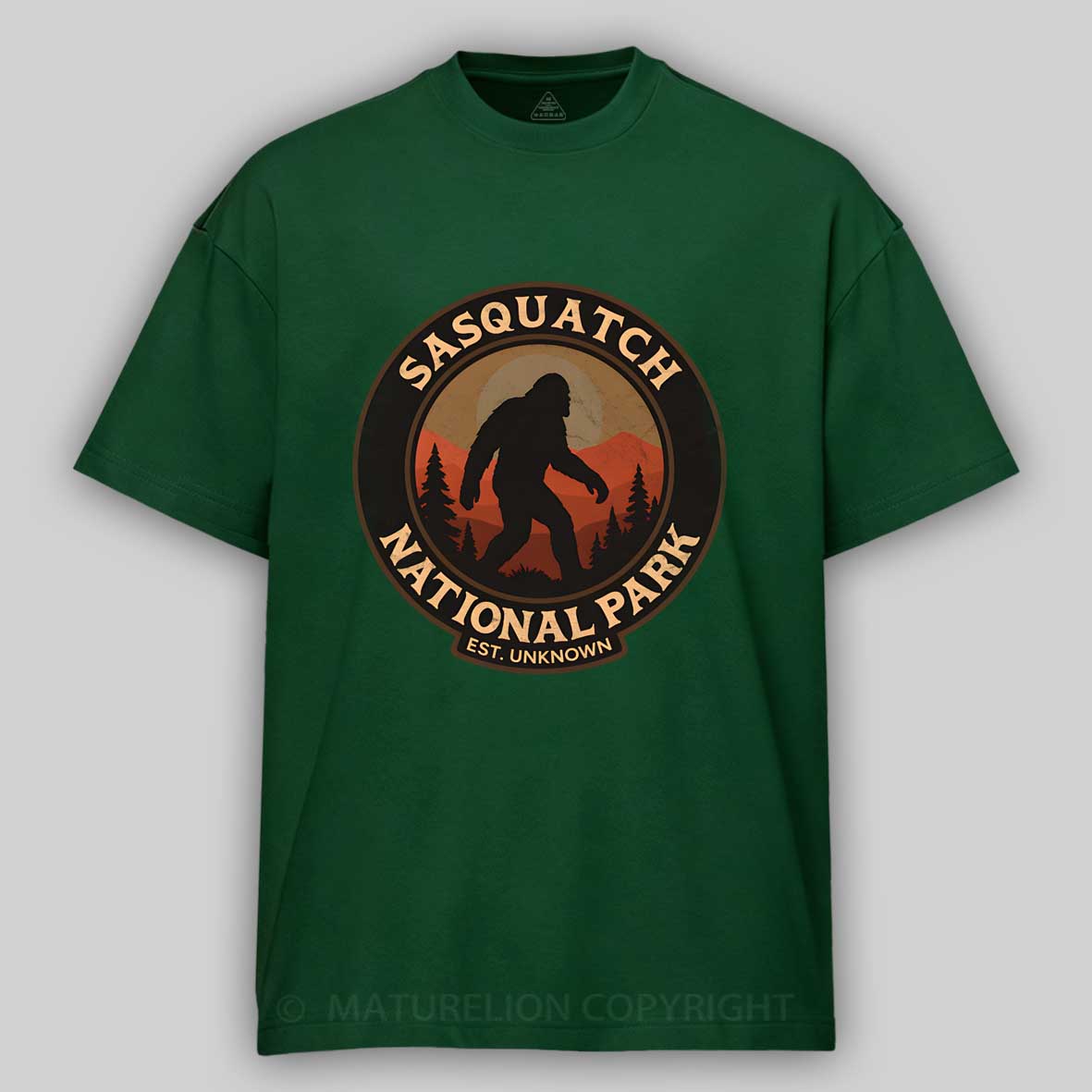Maturelion Sasquatch National Park Cotton T-shirt