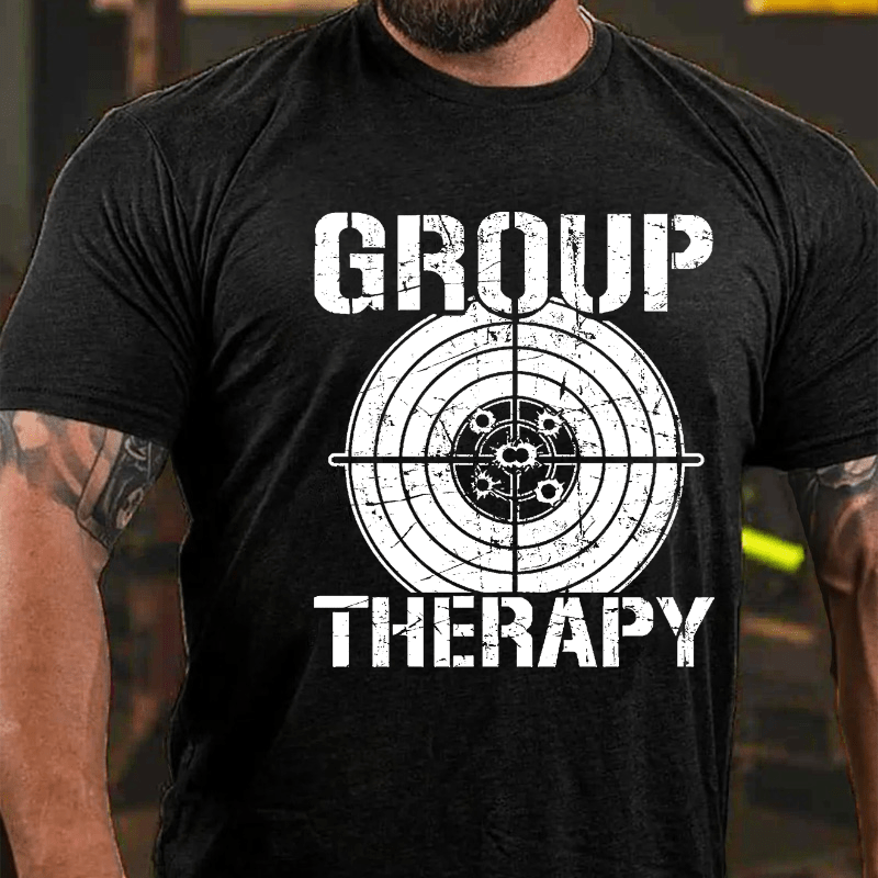 Group Therapy Men's Cotton T-shirt (Free Customization)