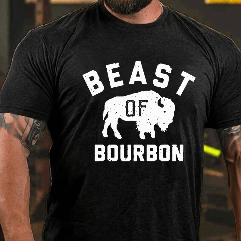 Beast of Bourbon Cotton T-shirt-Maturelion