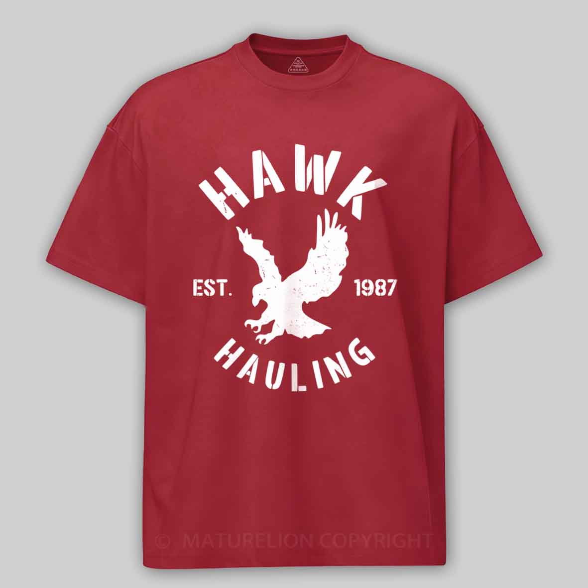 Maturelion Hawk-Hauling Cotton T-shirt