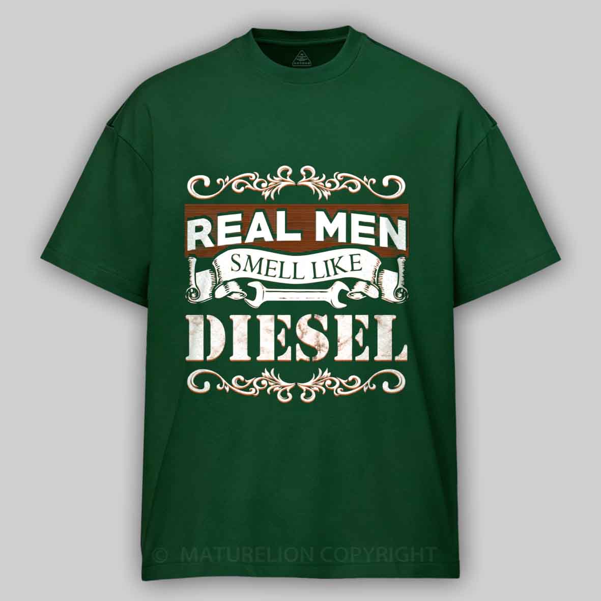 Maturelion Real Men Smell Like Diesel Cotton T-shirt