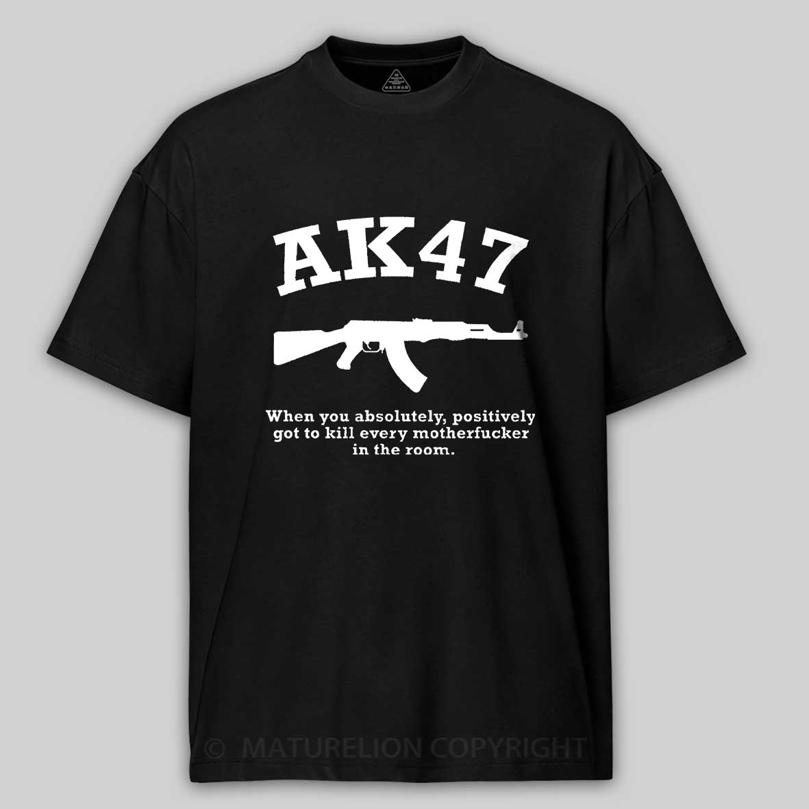 Maturelion Men's T-Shirt AK47 Gun T-shirt-Maturelion