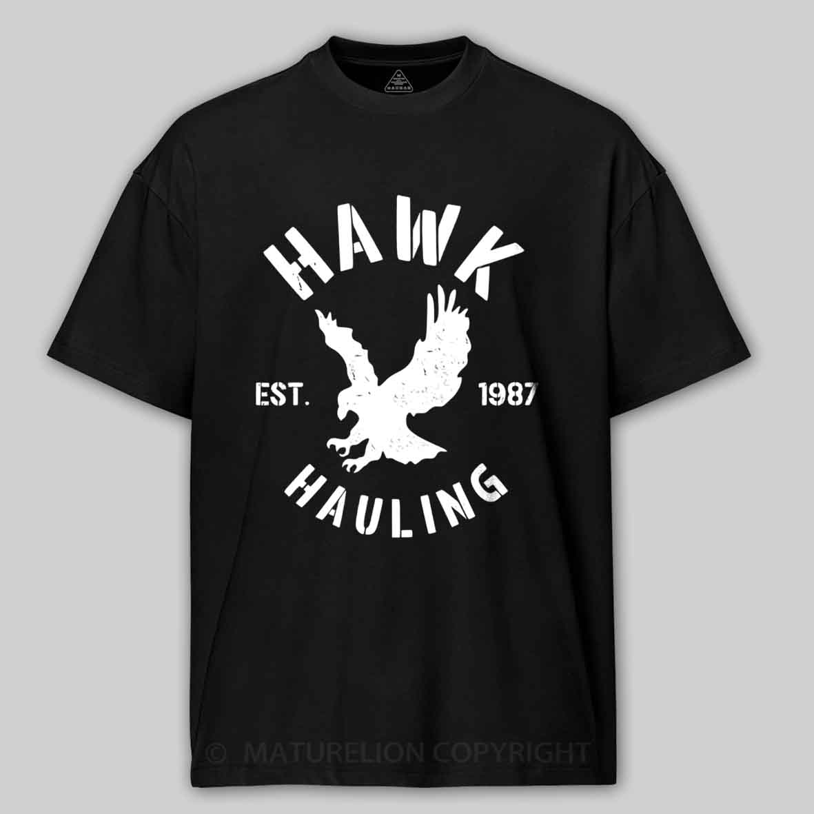 Maturelion Hawk-Hauling Cotton T-shirt