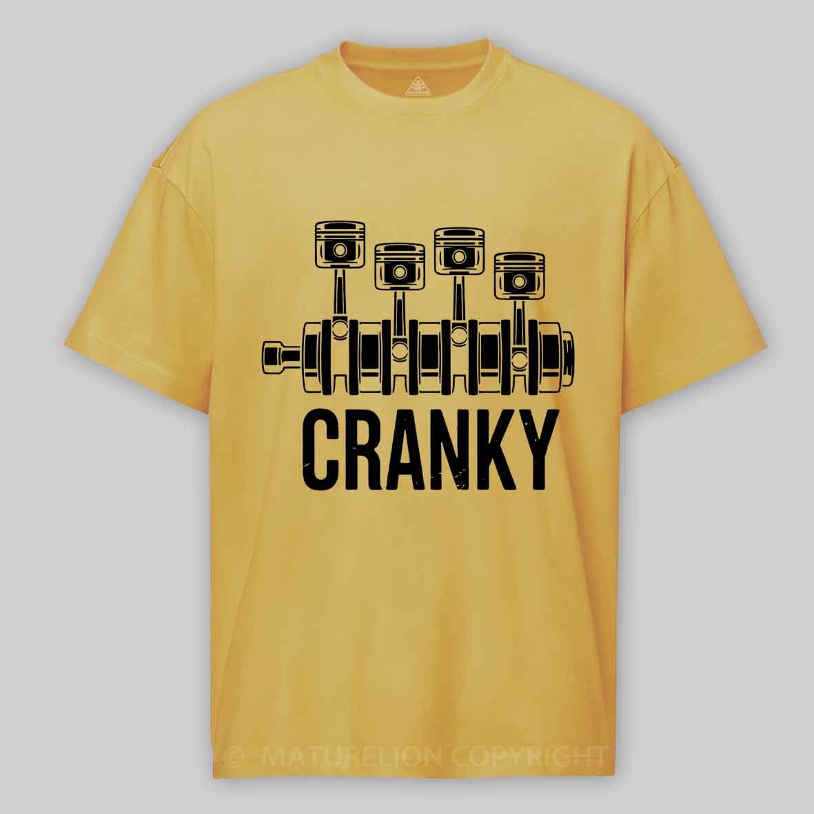 Maturelion Cranky Car Engine Cotton T-shirt