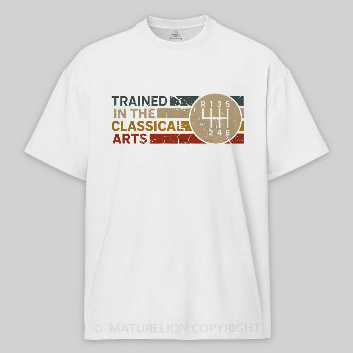 Maturelion TRAINED IN THE CLASSICAL ARTS - GRUNGE RETRO MANUAL Cotton T-shirt