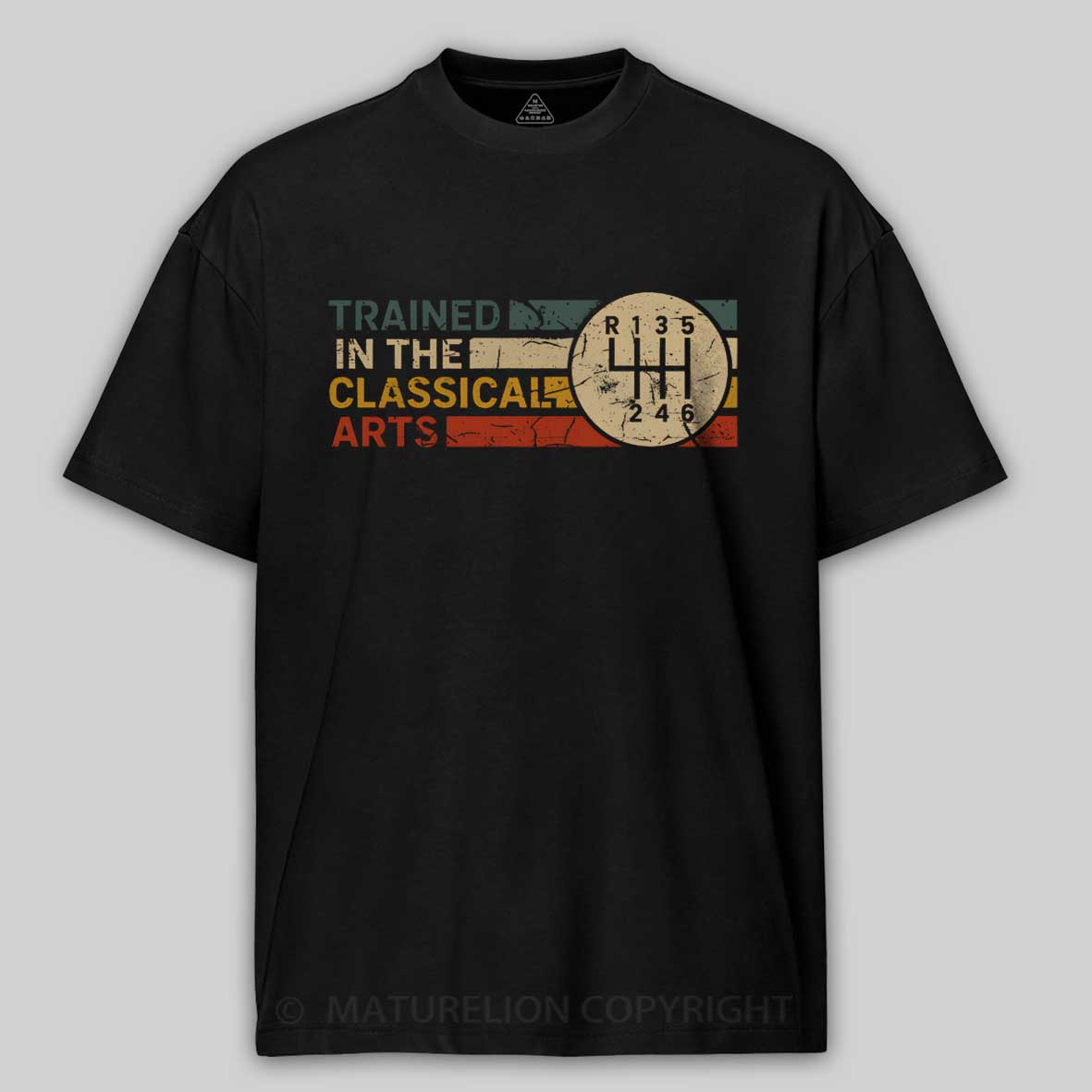 Maturelion TRAINED IN THE CLASSICAL ARTS - GRUNGE RETRO MANUAL Cotton T-shirt