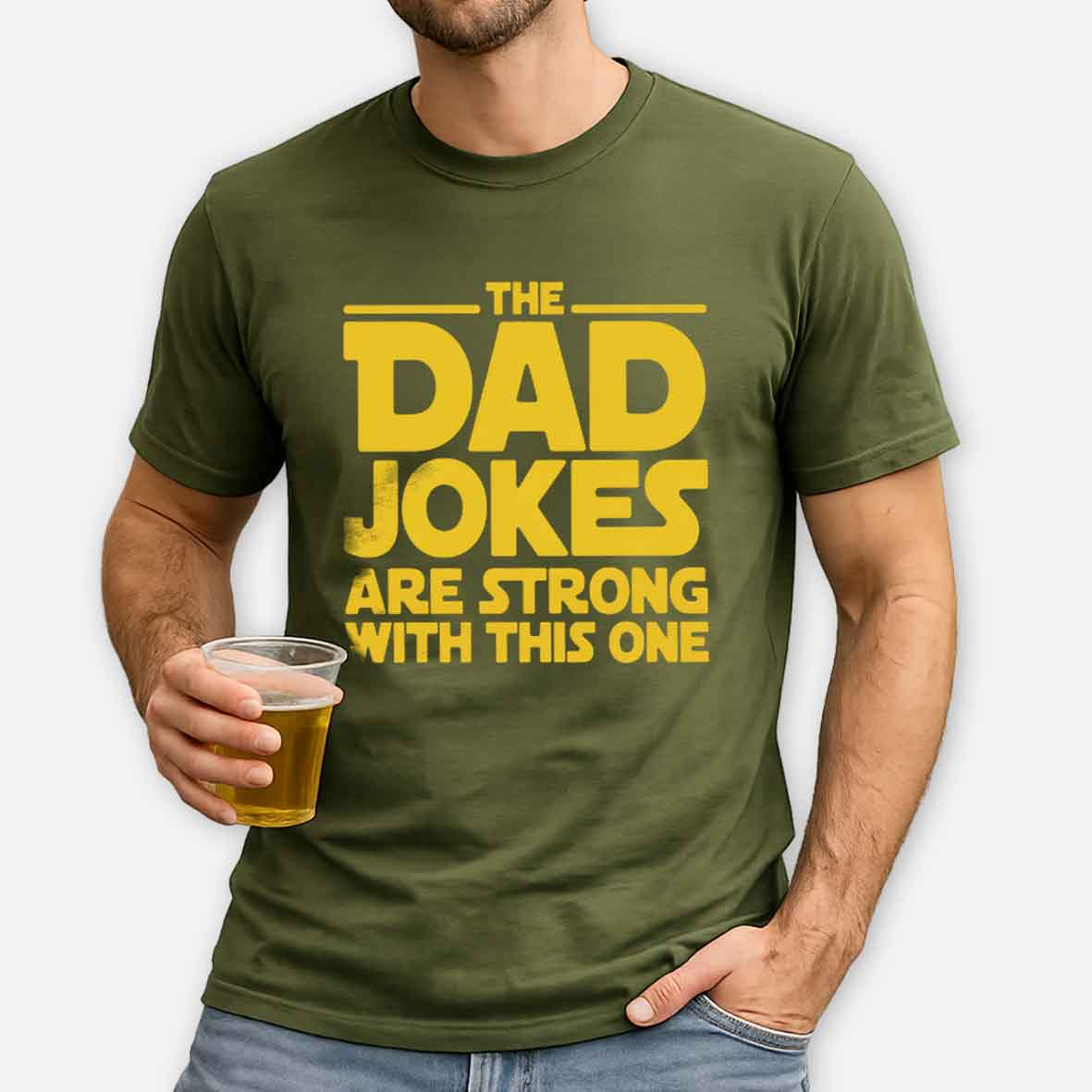 Maturelion Beware The Dad Jokes Are Strong With This One Cotton T-shirt