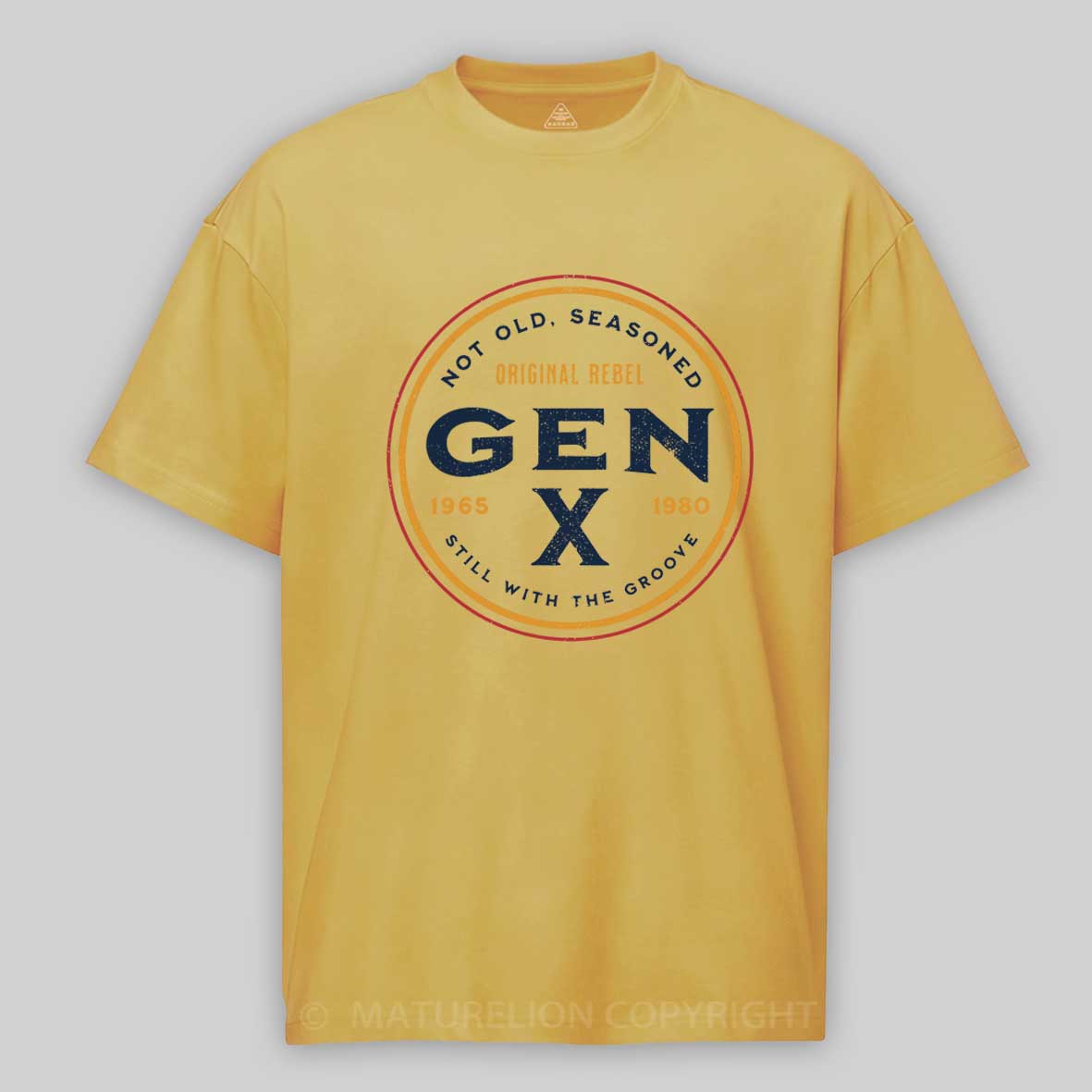 Maturelion Gen X - Not Old, Seasoned Cotton T-shirt