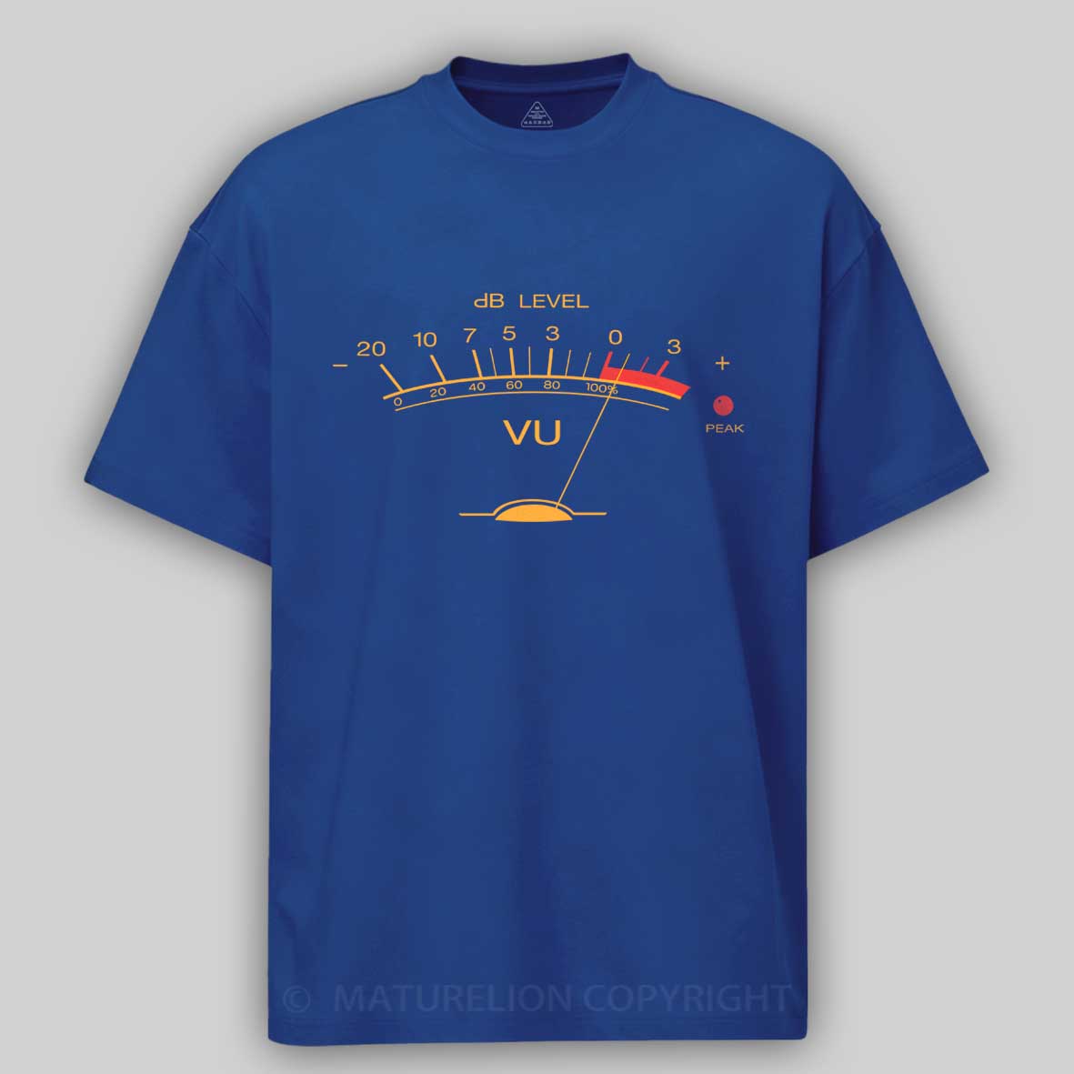 Maturelion Volume VU Meter Vintage Audio Engineer Recording Studio Gear Head Musician Guitar Cotton T-shirt