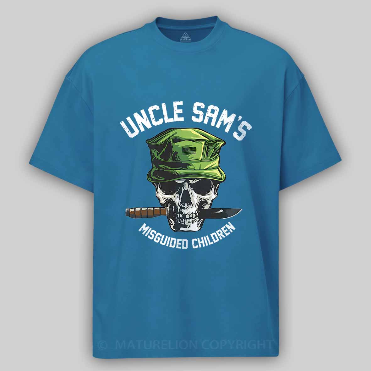 Maturelion Men's T-Shirt Uncle Sam's Misguided Children Cotton T-shirt