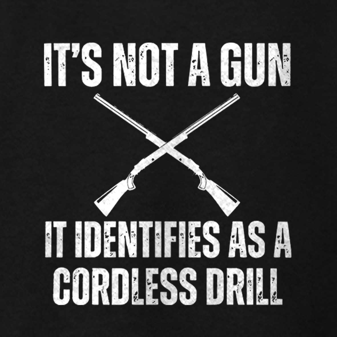 Maturelion Men's T-shirt Gun Pun Cotton T-shirt