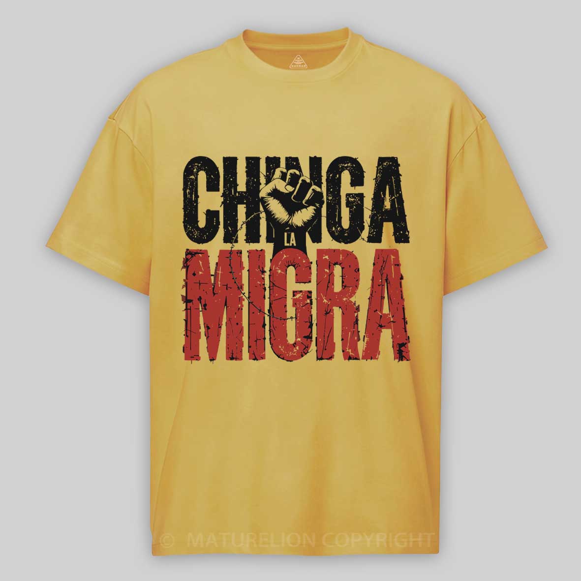 Maturelion Chinga La Migra Anti-ICE Cotton T-shirt