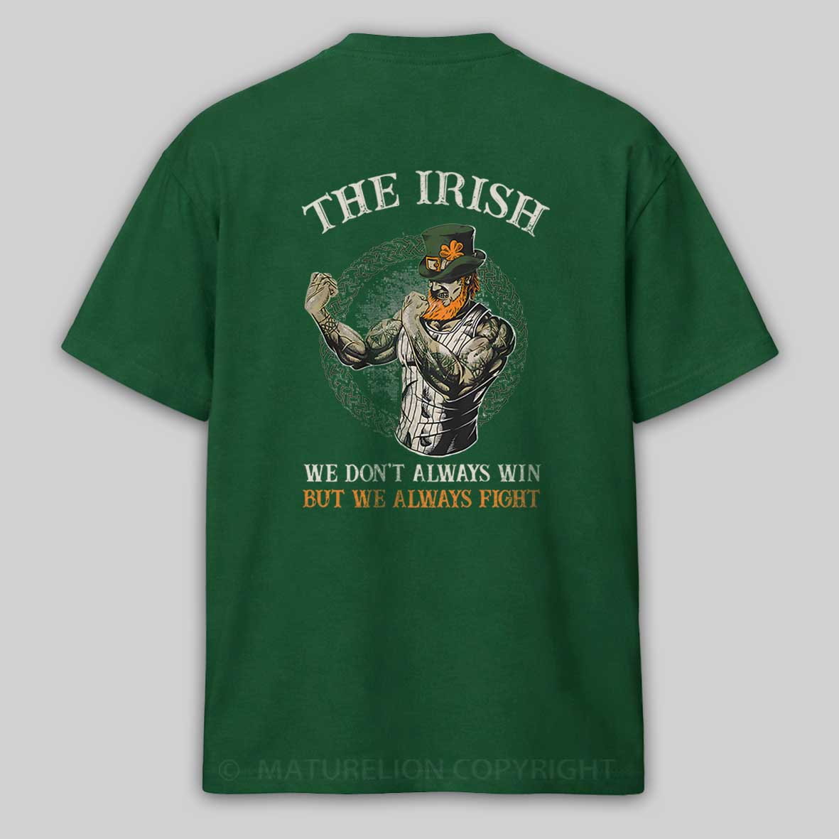 Maturelion St Patrick's T-shirt Fighting Irish T-shirt (Free Customization)-Maturelion