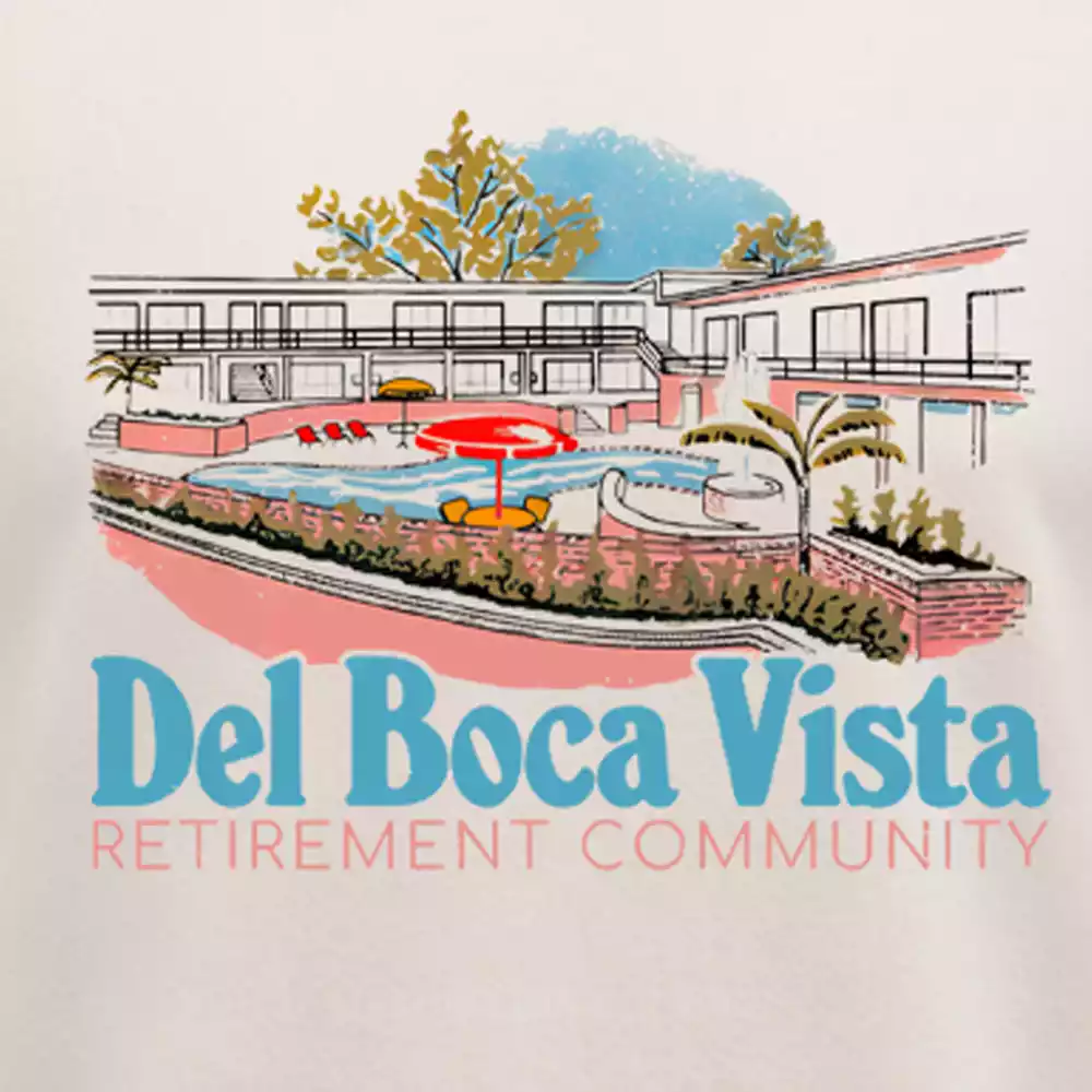 Maturelion Del Boca Vista Retirement Community - Retro Original Design Washed T-shirt