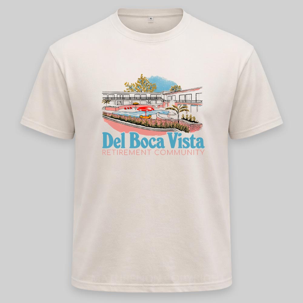 Maturelion Del Boca Vista Retirement Community - Retro Original Design Washed T-shirt