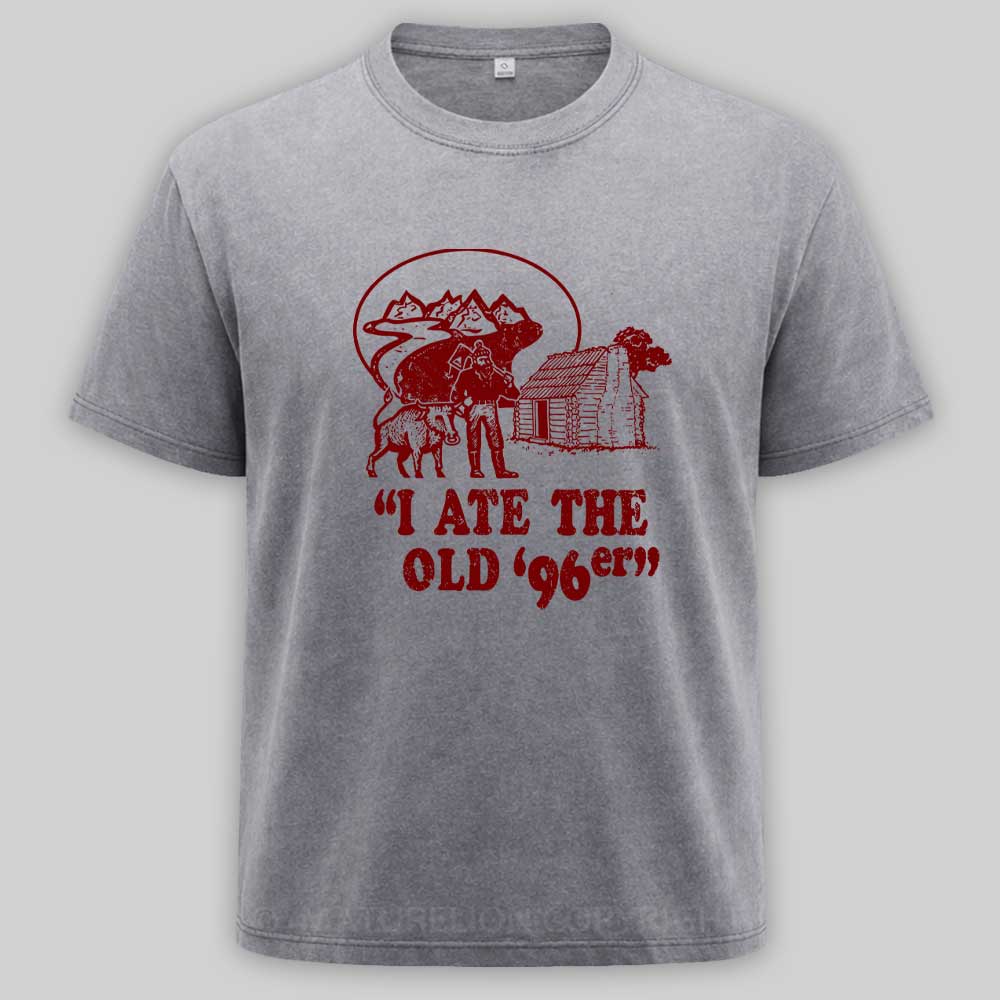 Maturelion Old 96er Funny 80s Washed T-shirt