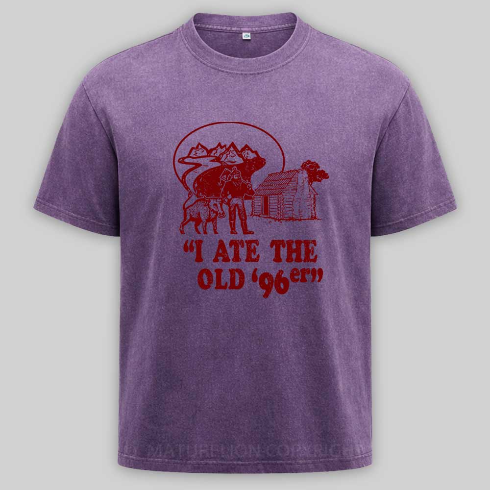 Maturelion Old 96er Funny 80s Washed T-shirt