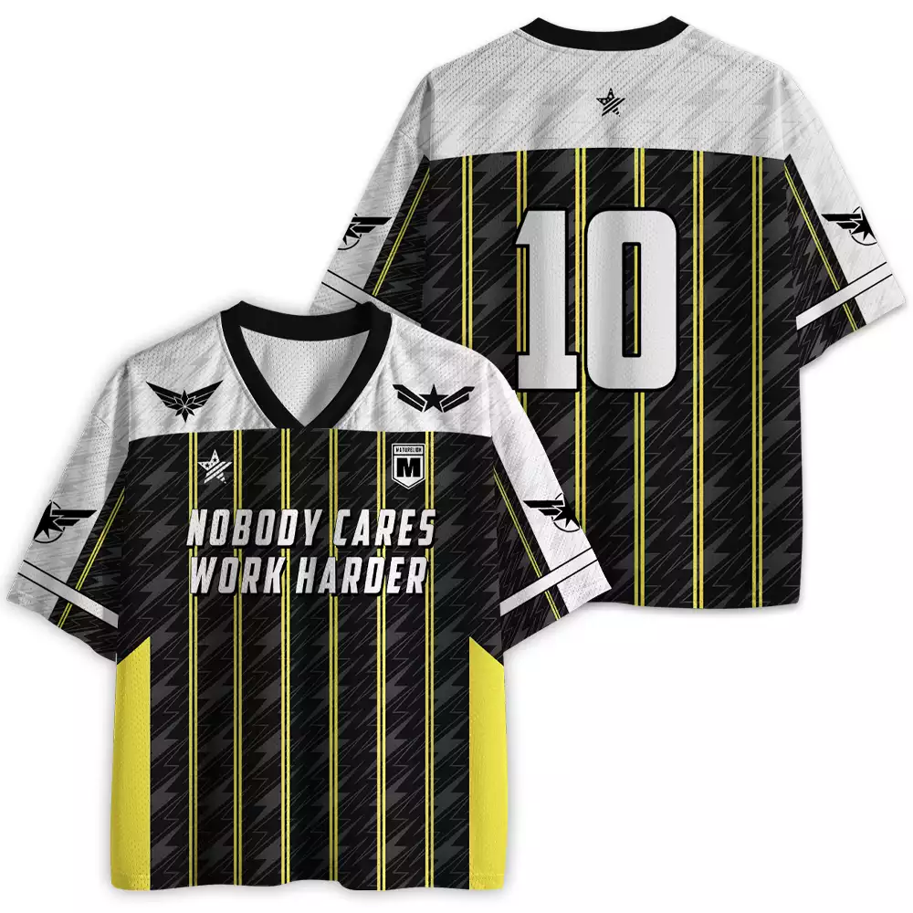 Maturelion Nobody Cares Work Harder Mesh Jersey