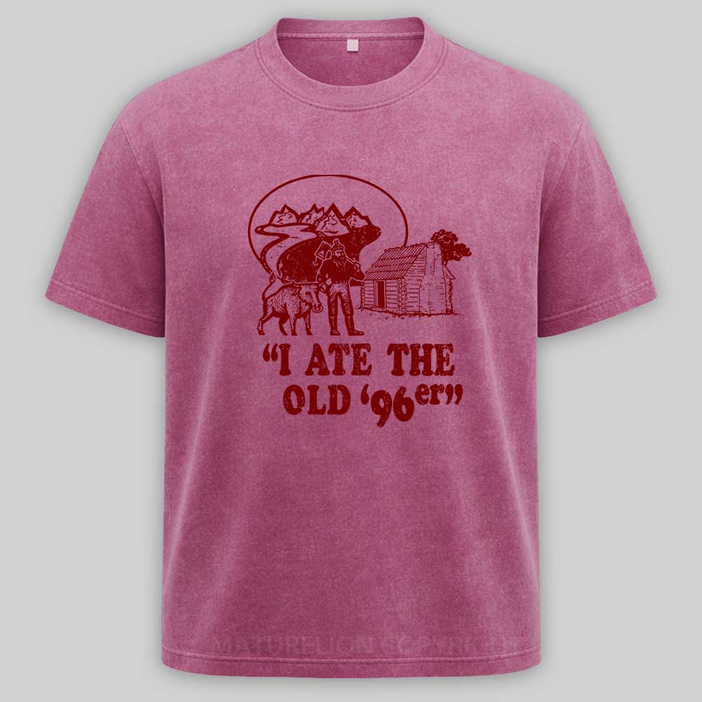 Maturelion Old 96er Funny 80s Washed T-shirt