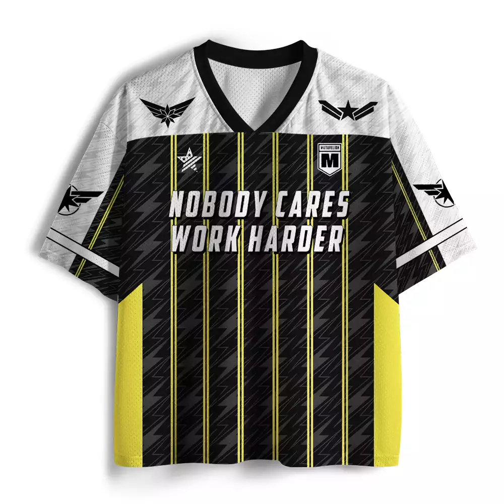 Maturelion Nobody Cares Work Harder Mesh Jersey