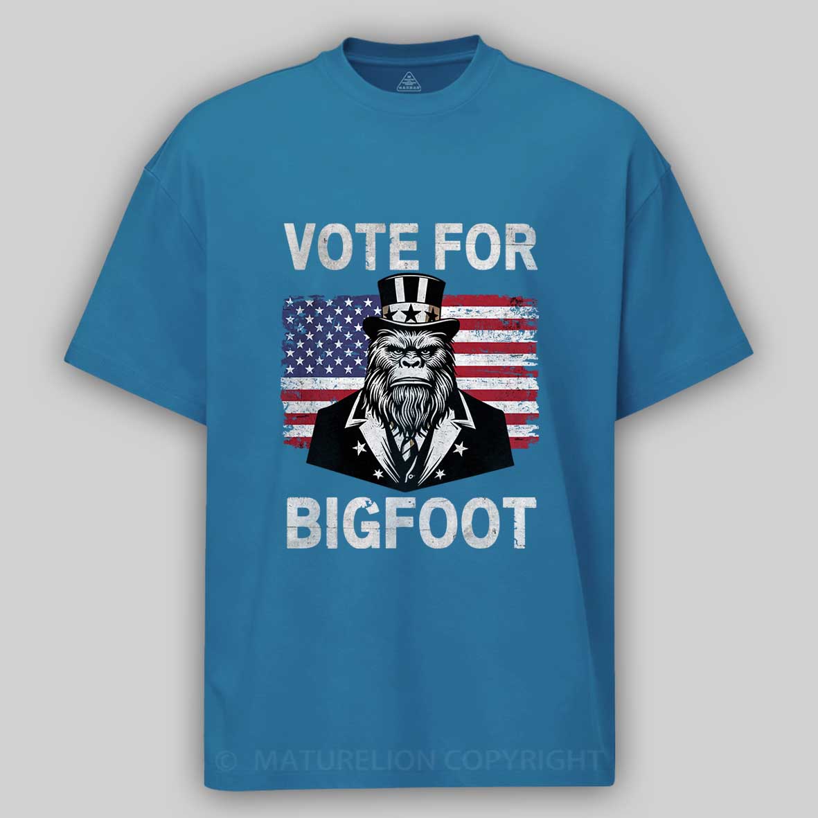 Maturelion Vote For Bigfoot Cotton T-Shirt