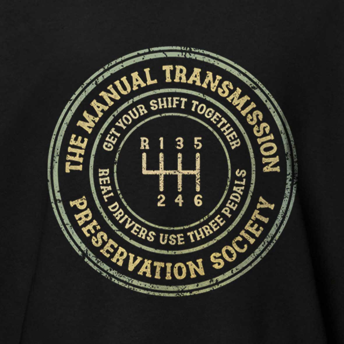 Maturelion The Manual Transmission Preservation Society Cotton T-shirt