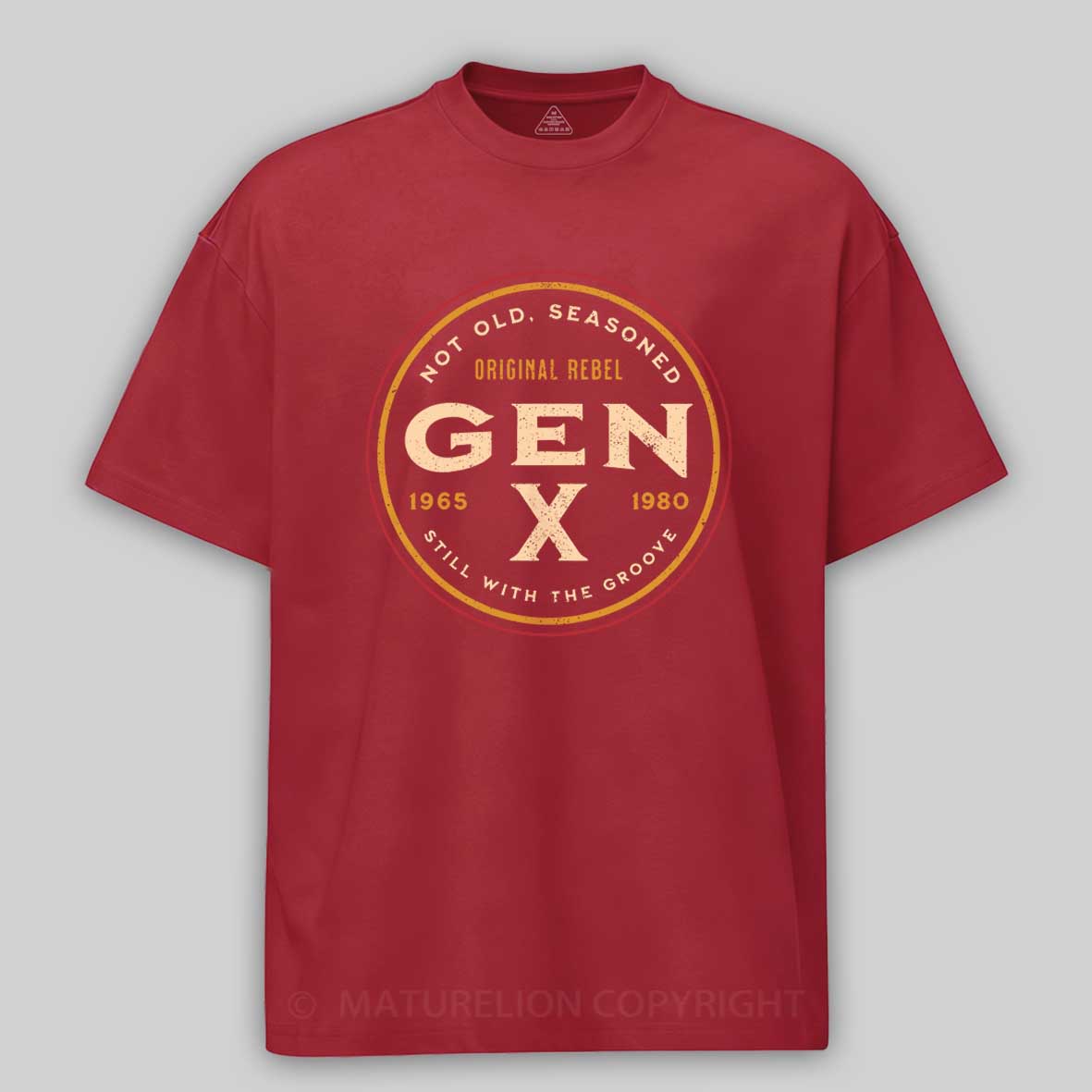 Maturelion Gen X - Not Old, Seasoned Cotton T-shirt