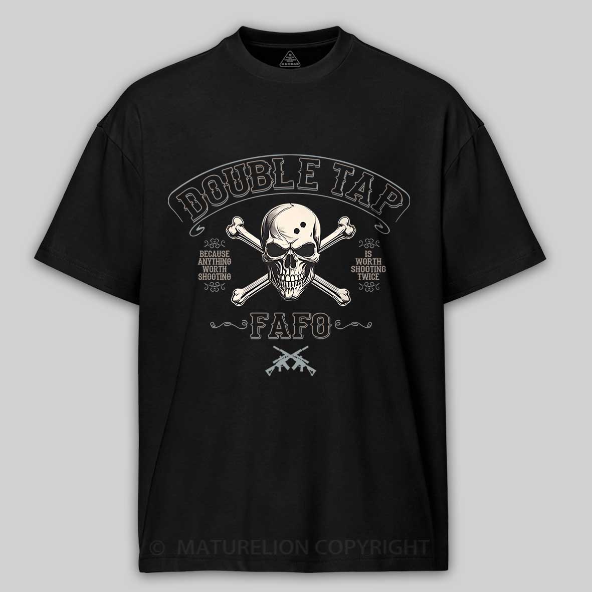 Maturelion Men's T-shirt Double Tap FAFO Cotton T-shirt