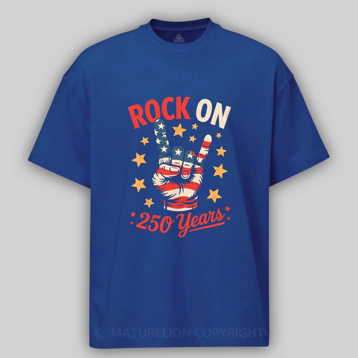 Maturelion Patriotic 250 Years 250th Birthday Us Flag T-shirt 
