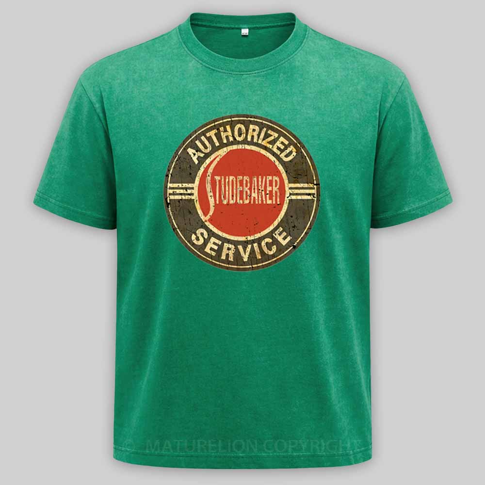 Maturelion Authorized Studebaker Service - Vintage Style Washed T-shirt