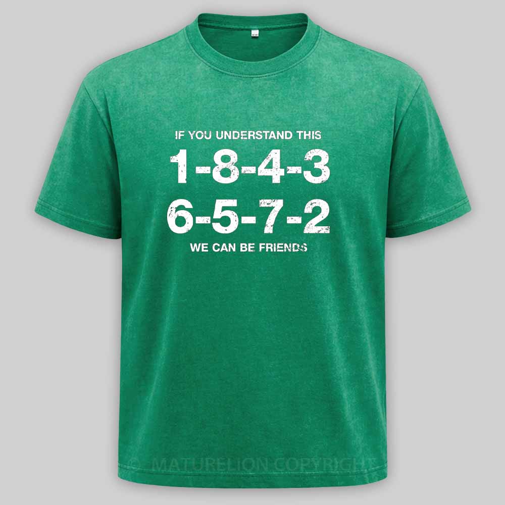 Maturelion 1-8-4-3-6-5-7-2 Firing Order Washed T-shirt