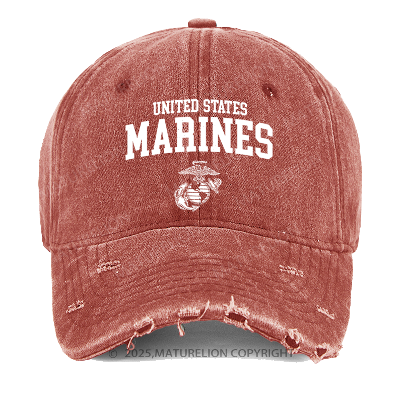 Maturelion United States Marines Washed Vintage Cap