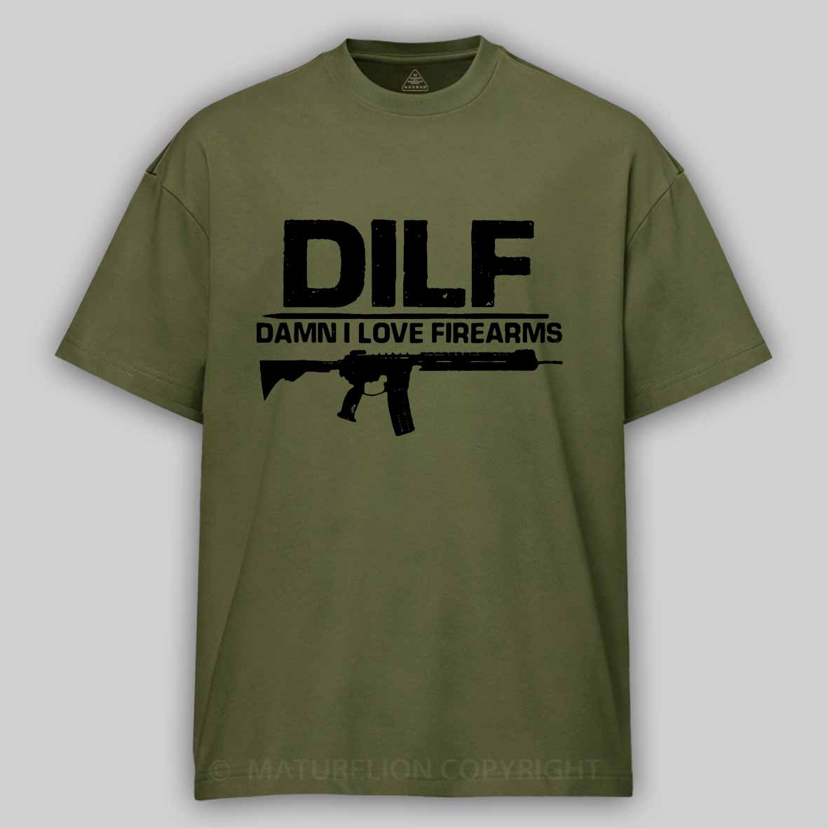 DILF Damn I Love Firearms Cotton T-shirt 