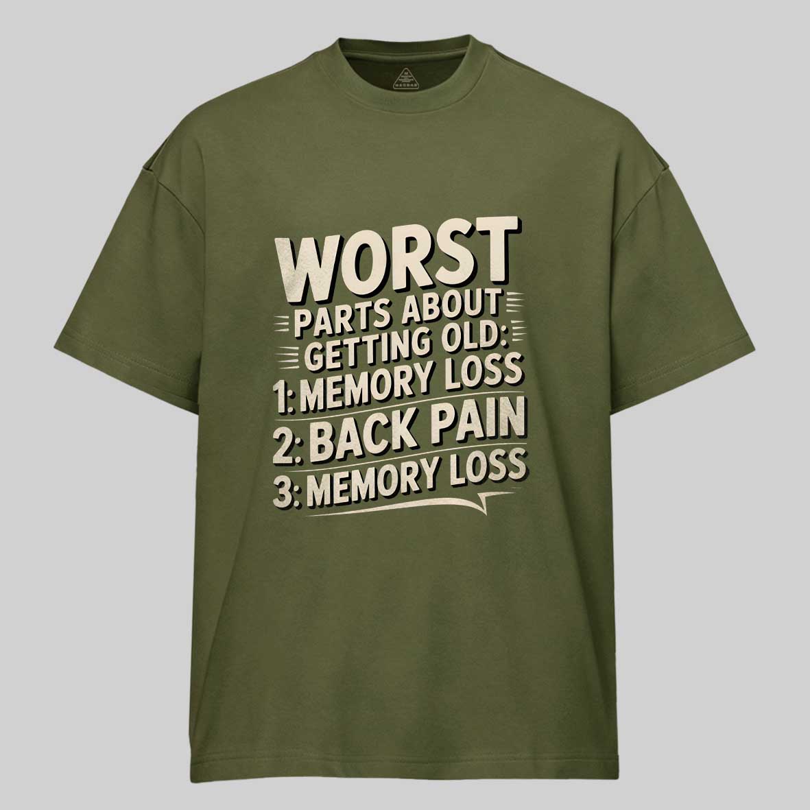 Maturelion Worst Parts About Getting Old Dad Joke Cotton T-shirt