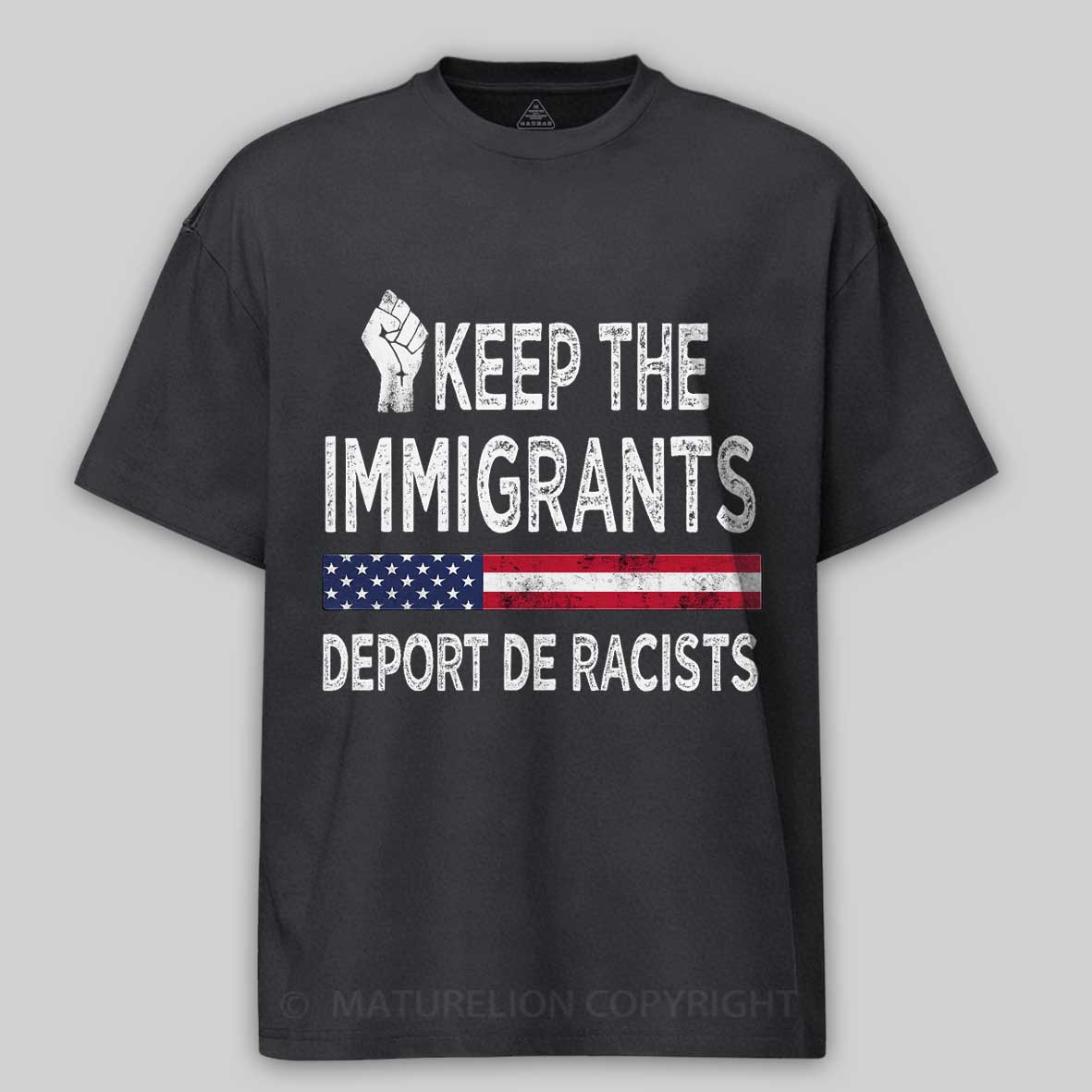 Maturelion The immigrants Cotton T-shirt