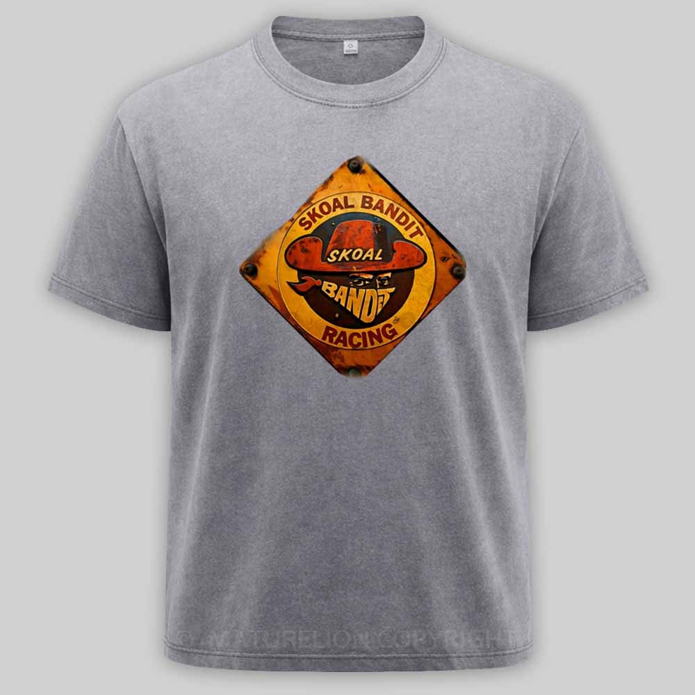 Maturelion Vintage Skoal Bandit Racing Washed T-shirt