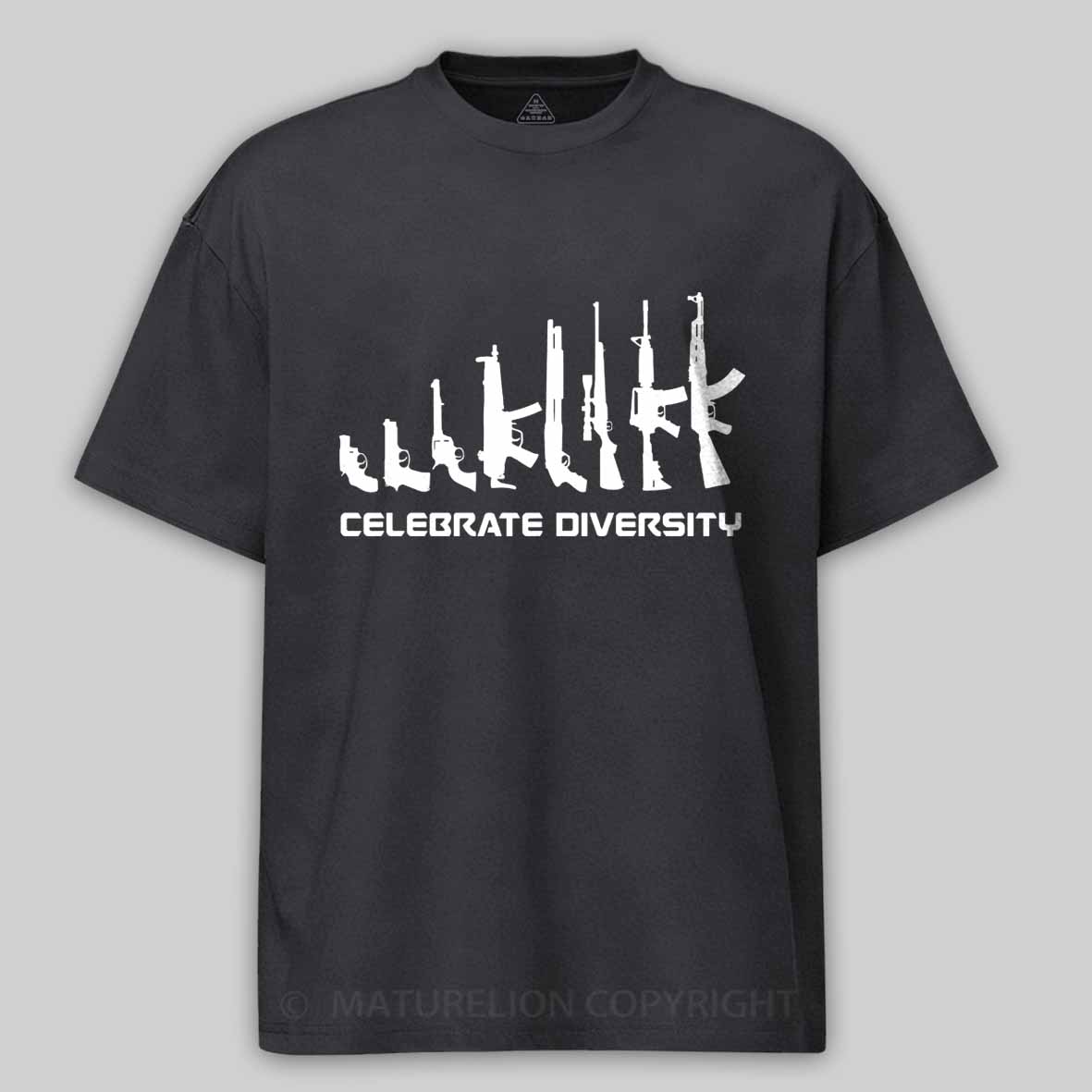 Maturelion Men's T-Shirt Celebrate Diversity Cotton T-Shirt