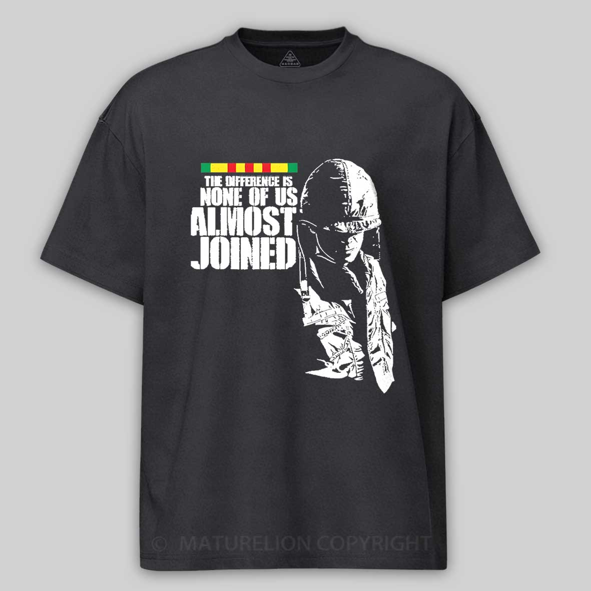 Maturelion Men's T-Shirt The Difference Is None Of Us Almost Joined Cotton T-Shirt