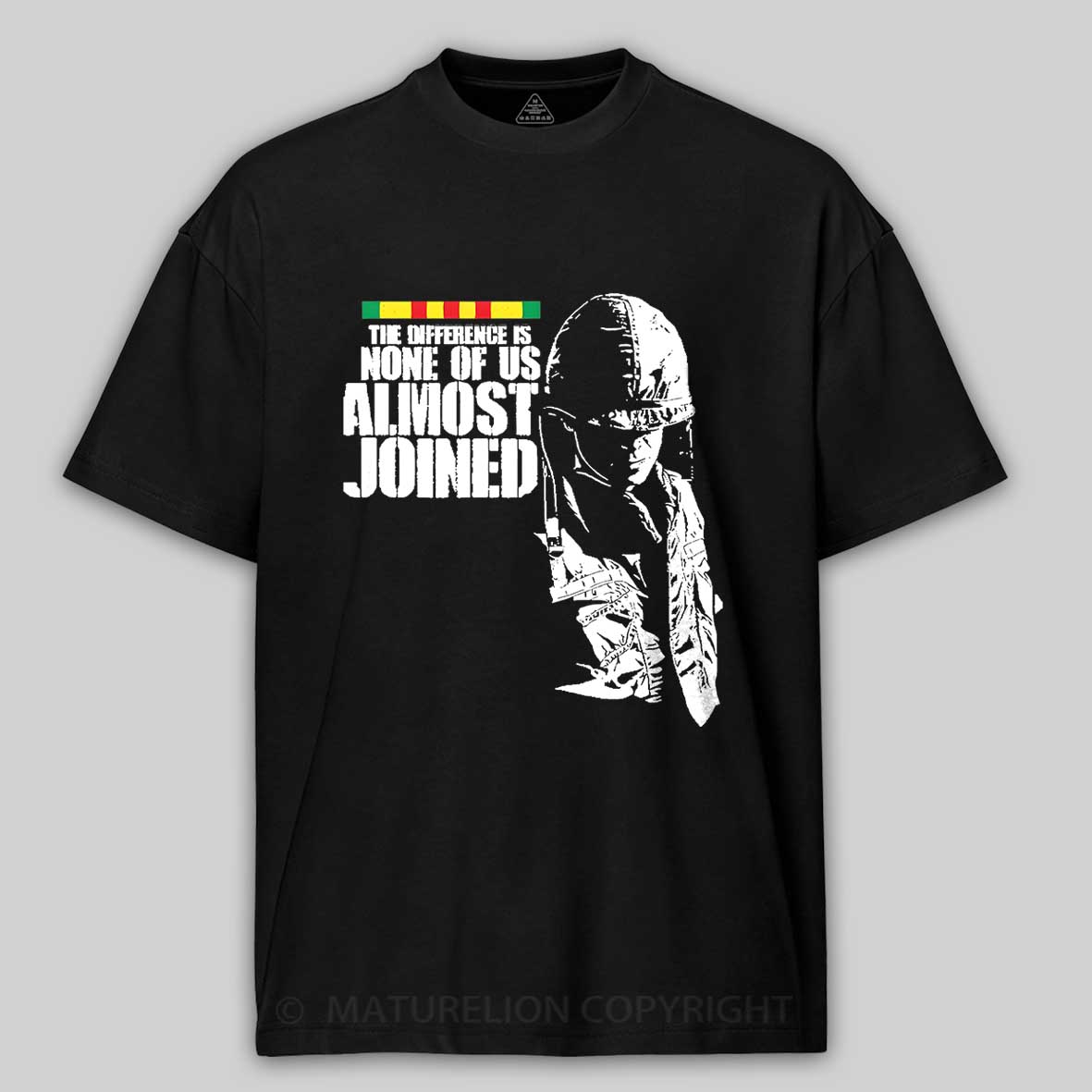 Maturelion Men's T-Shirt The Difference Is None Of Us Almost Joined Cotton T-Shirt