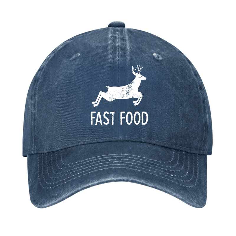 Fast Food Deer Print Cap -Maturelion