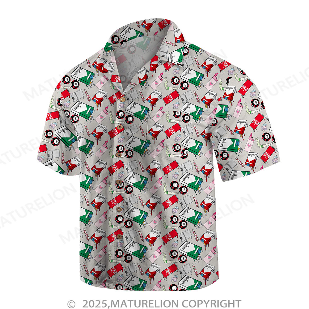 Maturelion Men's Hawaiian Shirt Jungle Vibes Hawaiian Shirt