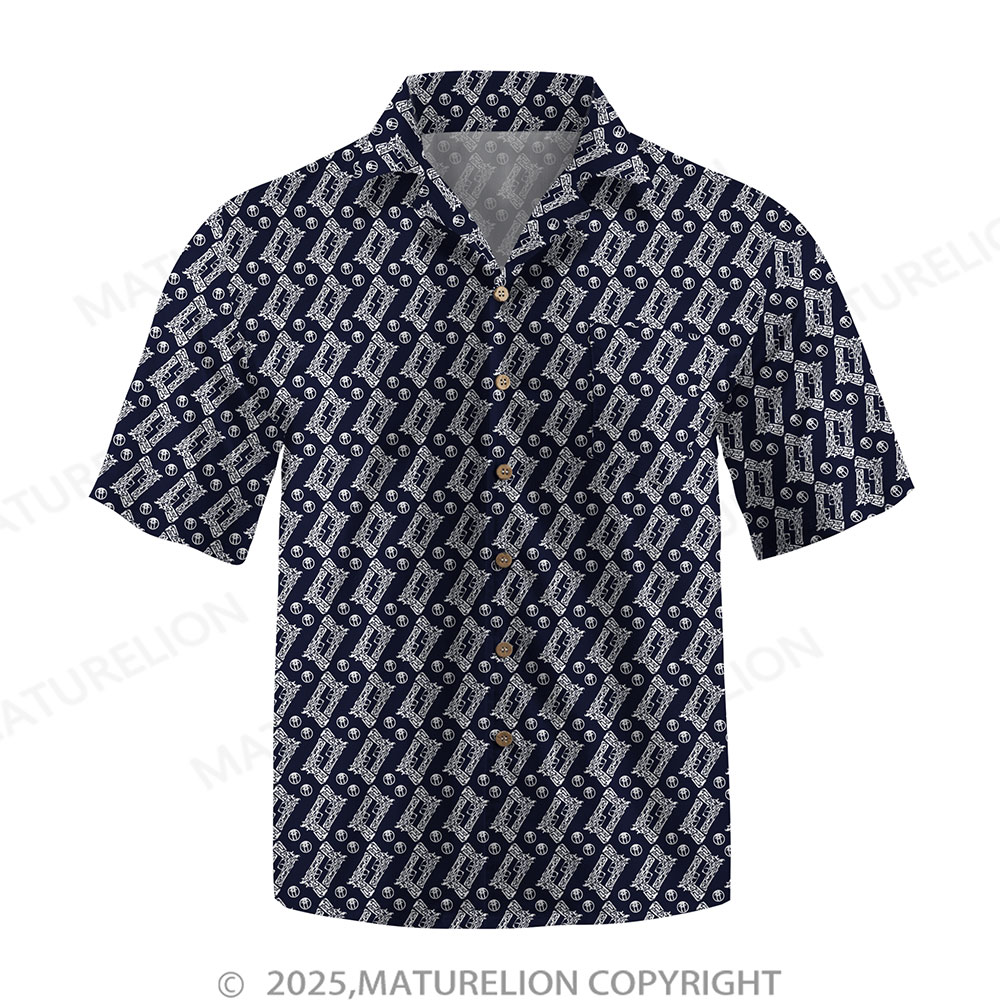 Maturelion Men's Hawaiian Shirt Floral Rush Hawaiian Shirt