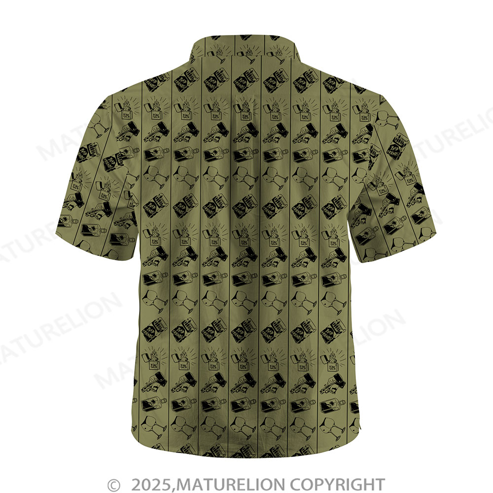 Maturelion Floral Rush Button Up Shirt