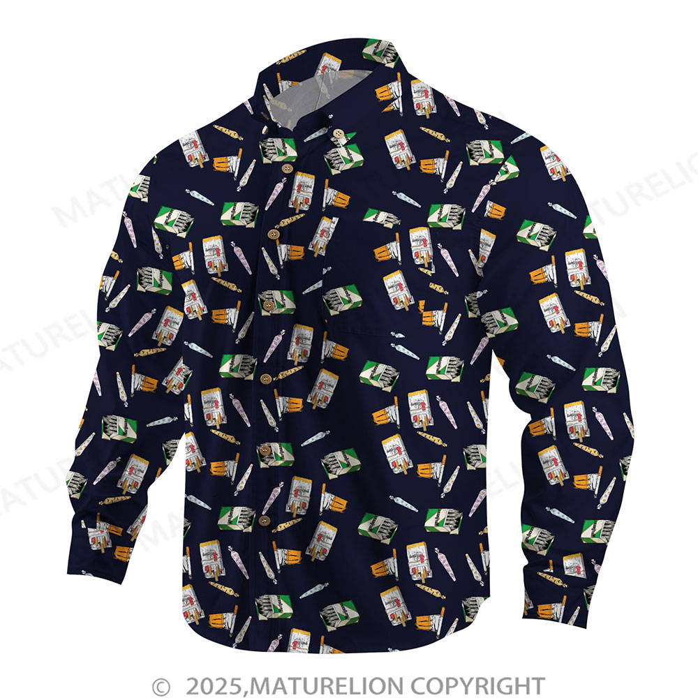 Maturelion Men's Button Pocket ShirtIsland Breeze with Sensual Ease Hawaiian Shirt