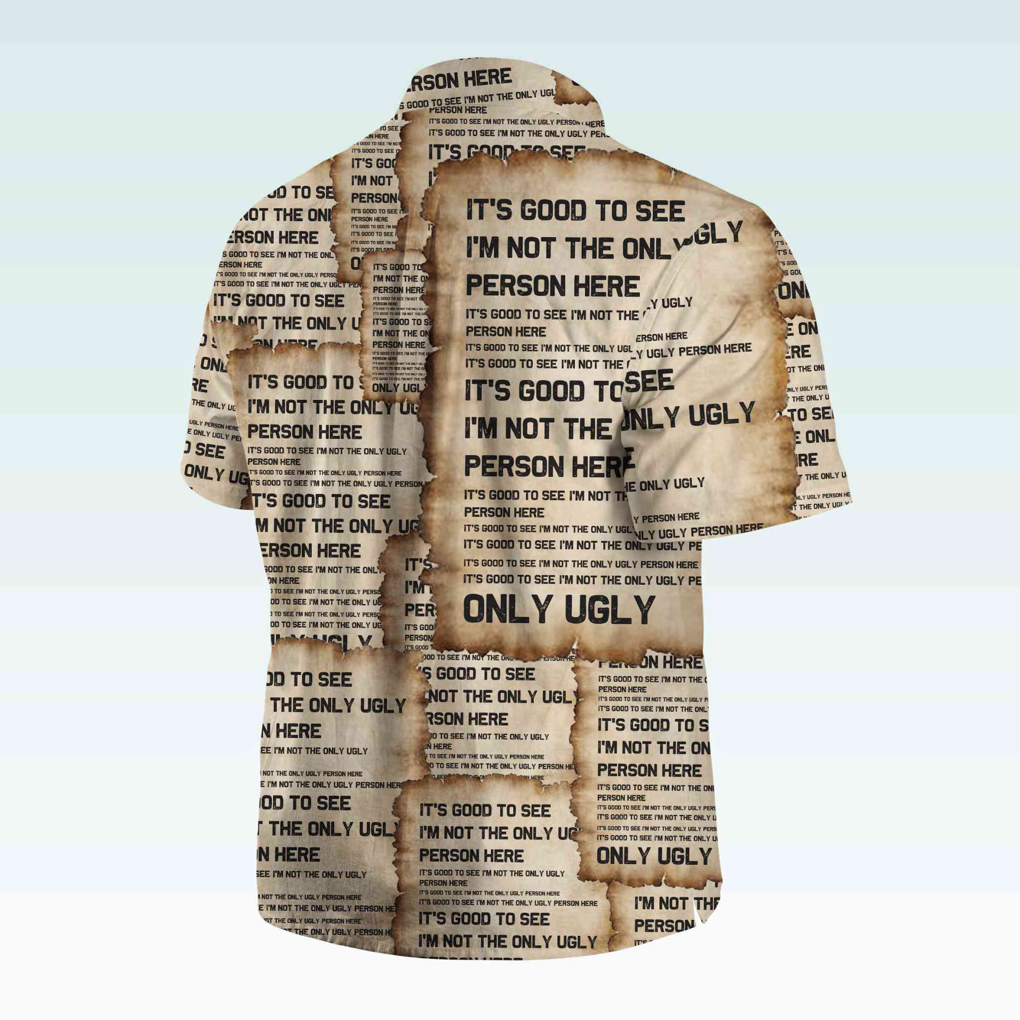 Maturelion Men's Button Pocket ShirtIt's Good To See I'm Not The Only Ugly Person Here Hawaiian Shirt