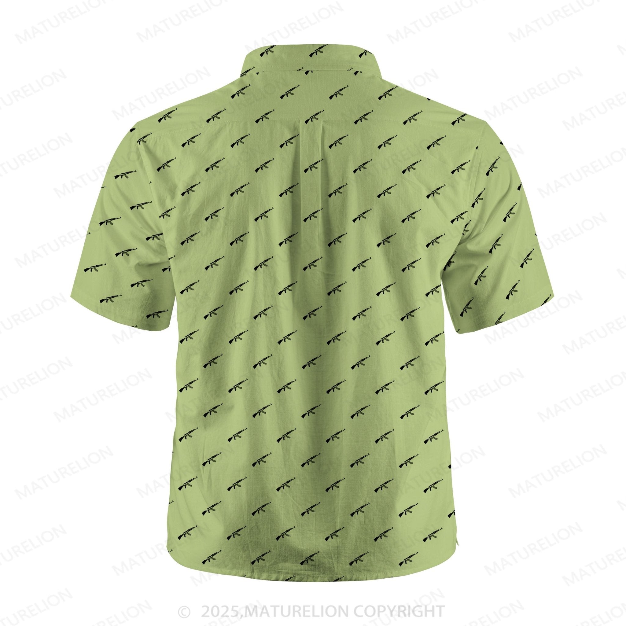 Maturelion Ocean Wave Button Up Shirt
