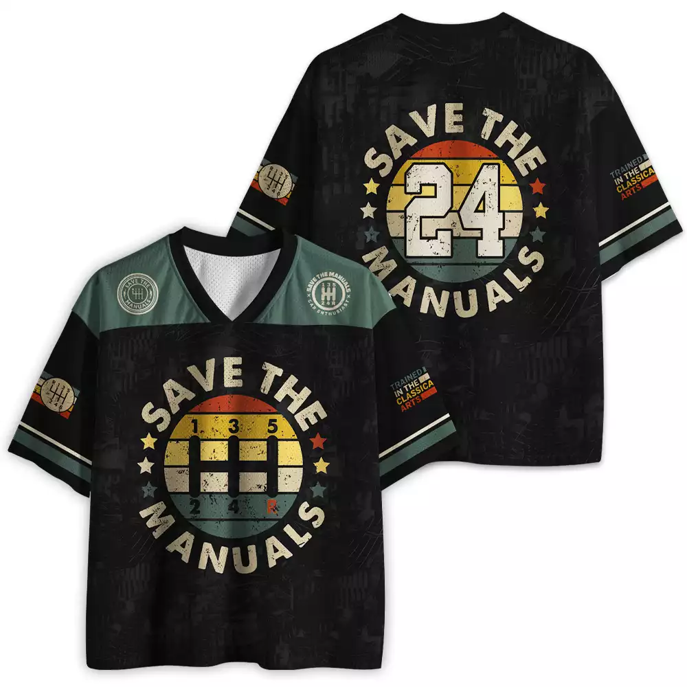 Maturelion Trained in The Classical Arts - Grunge Retro Manual Car Mesh Jersey